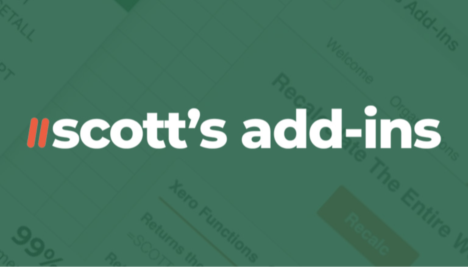SaaS Case Study: Building Scott’s Add-Ins  – Excel-based reporting for Xero & QuickBooks